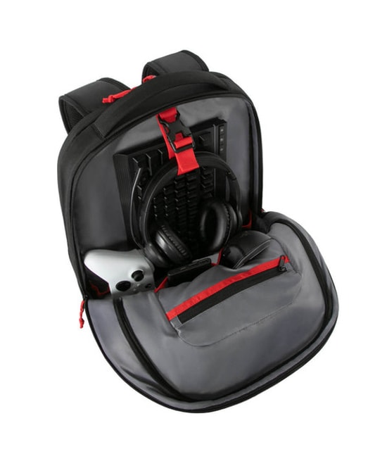 Targus Strike 2 TBB639GL 17.3" Gaming Sırt Çantası (TARTBB639GL) - Siyah, Geniş Hacim, Oyuncu Ekipmanı İçin Özel Bölme