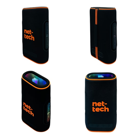 Nettech NT-BTS13 Siyah Party Box Kablosuz Bluetooth Hoparlör - Taşınabilir, Yüksek Ses, Bass Etkili, Derin Bas