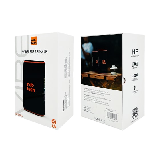 Nettech NT-BTS14 Siyah Party Box Bluetooth Hoparlör - Kablosuz, Taşınabilir, Yüksek Ses Kalitesi, Derin Bas