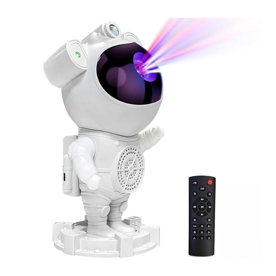 Nettech Rose SP-608 Astronot Kablosuz Bluetooth Speaker (Beyaz) NT-115517 - Led Lamba, USB, MicroSD Kart Destekli