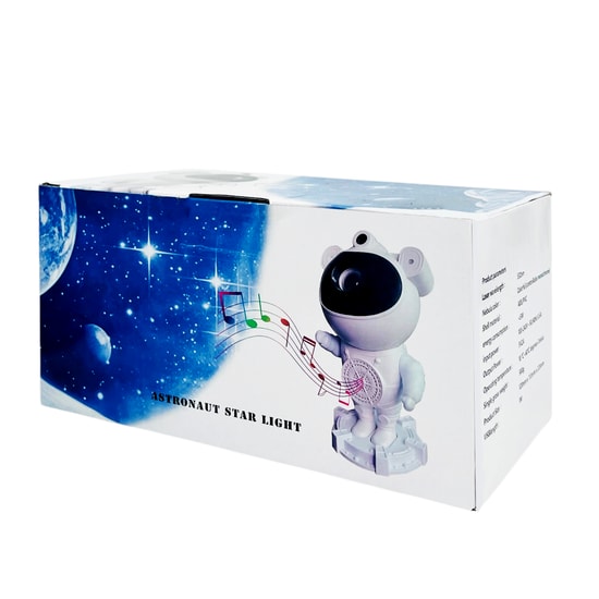 Nettech Rose SP-608 Astronot Kablosuz Bluetooth Speaker (Beyaz) NT-115517 - Led Lamba, USB, MicroSD Kart Destekli