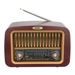 Nettech NNS NS-6656BT Kahverengi Nostalji Radyo ve Bluetooth Hoparlör - Kablosuz Speaker (NT-115911), FM Radyo, USB