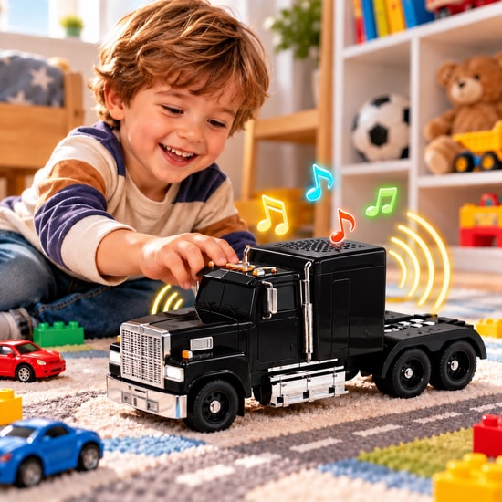 Nettech Wster WS-570 Siyah Truck Bluetooth Hoparlör NT-115950 - USB/TF Kart, AUX, FM Radyolu, Stereo Ses, Kablosuz