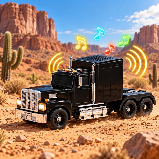 Nettech Wster WS-570 Siyah Truck Bluetooth Hoparlör NT-115950 - USB/TF Kart, AUX, FM Radyolu, Stereo Ses, Kablosuz