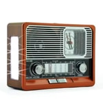 Nettech KS-105 Kahverengi Nostalji Radyo ve Bluetooth Hoparlör - Kablosuz Speaker (NT-115920), Yüksek Ses Kalitesi