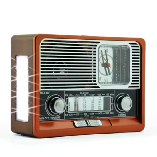Nettech KS-105 Kahverengi Nostalji Radyo ve Bluetooth Hoparlör - Kablosuz Speaker (NT-115920), Yüksek Ses Kalitesi