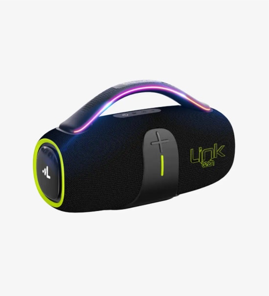 LinkTech R129 Premium 70W RGB Işıklı Siyah Bluetooth Hoparlör (LPS-R129) - Taşınabilir, USB/TF/AUX, IPX6 Suya Dayanıklı
