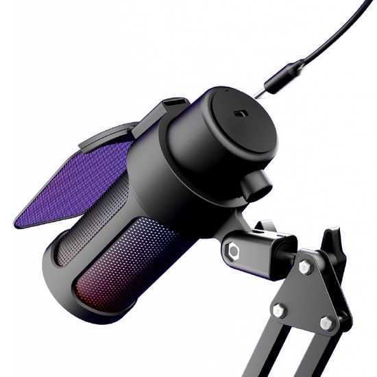Dexim SM8 RGB USB/Type-C Kablolu Mikrofon (DMK008) - 14mm Kardioid Kapsül, Podcast, Oyun ve Yayın için Yüksek Hassasiyet