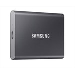 Samsung T7 2TB USB 3.2 Taşınabilir SSD (MU-PC2T0T/WW) - 1050/1000MB/s, Gri, Şifrelemeli, Samsung TR Garantili