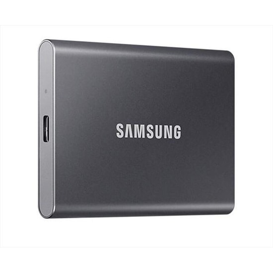 Samsung T7 2TB USB 3.2 Taşınabilir SSD (MU-PC2T0T/WW) - 1050/1000MB/s, Gri, Şifrelemeli, Samsung TR Garantili