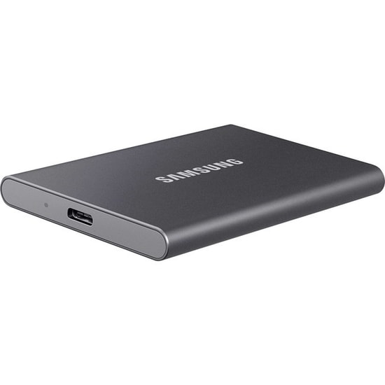 Samsung T7 2TB USB 3.2 Taşınabilir SSD (MU-PC2T0T/WW) - 1050/1000MB/s, Gri, Şifrelemeli, Samsung TR Garantili