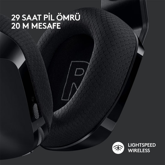 Logitech G733 Siyah Kablosuz RGB Oyuncu Kulaklığı (981-000864) - 7.1 Surround Ses, Lightspeed, 40mm Sürücü, Mikrofonlu