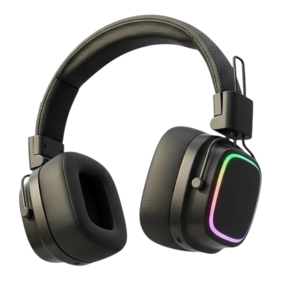 Nettech NT-BTH31 Siyah RGB Kulak Üstü Kulaklık (NT-113777) - Mikrofonlu, Oyuncu Kulaklığı, Konforlu Tasarım, Yüksek Ses 