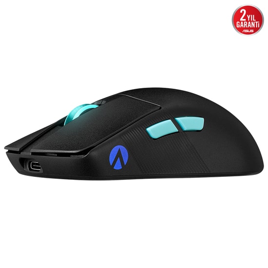 ASUS ROG Harpe Ace Aim Lab Siyah Kablosuz Oyuncu Mouse (90MP02W0-BMUA00) - 36000 DPI, 5 Tuş, Ultra Hafif, ROG AimPoint