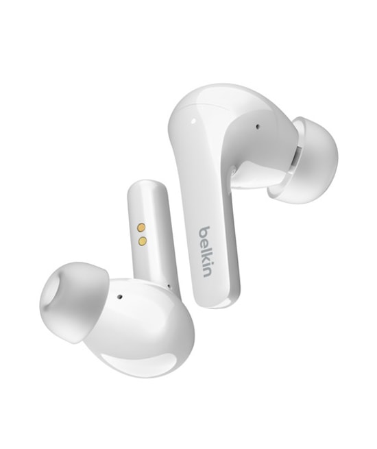 Belkin SoundForm Flow Beyaz Noise Cancelling Kulaklık (AUC006BTWH) - Gürültü Engelleyici, Yüksek Ses Kalitesi