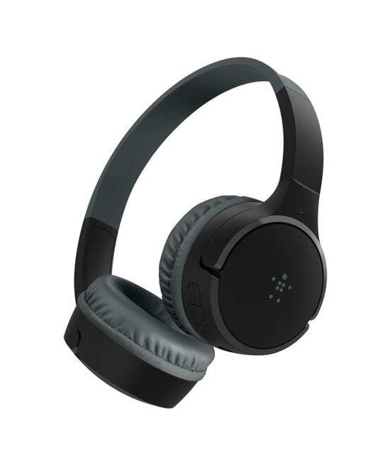 Belkin SoundForm Mini Siyah Kablosuz Kafaüstü Kulaklık (AUD002BTBKV3) - Çocuklar İçin, 30 Saat Pil, Mikrofonlu