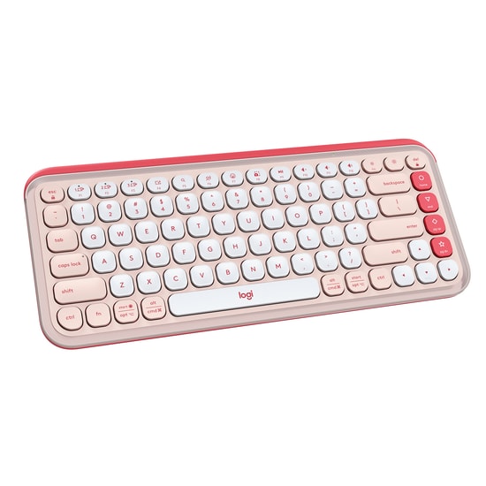 Logitech Pop Icon Pembe Q Türkçe Kablosuz Klavye Mouse Seti - Bluetooth, 10m Menzil, 4000 DPI Mouse (920-013077)