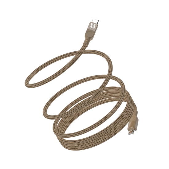 Nettech NT-DC54 100W Manyetik İp Örgülü 100cm Type-C Şarj ve Data Kablosu (Çöl) - NT-113836 Hızlı Şarj ve Veri Aktarımı