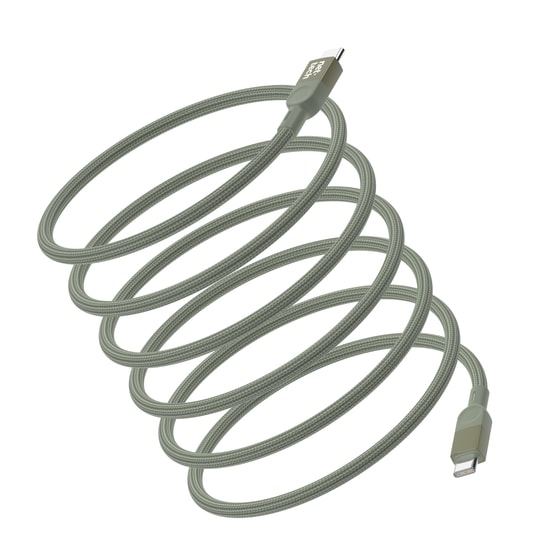Nettech 100W Manyetik İp Örgülü 100cm Type-C Şarj ve Data Kablosu (Natural) - NT-113835 Hızlı Şarj