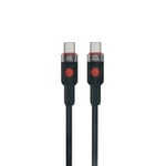 Nettech NT-113849 60W Type-C to Type-C 300cm İp Örgü Şarj ve Data Kablosu (Siyah) - Hızlı Şarj