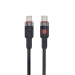 Nettech NT-113850 30W Type-C to Lightning 300cm İp Örgü Şarj ve Data Kablosu (Siyah) - Hızlı Şarj