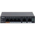 Dahua CHS4206-4ET-60 60W PoE Switch - 4 Port 10/100Mbps PoE, 2 Port SFP Uplink, Bulut Yönetimi, Ağ Anahtarı