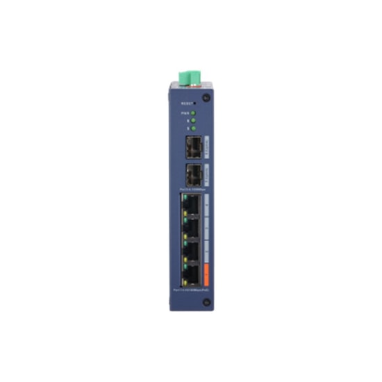 Dahua CHS4206-4ET-60 60W PoE Switch - 4 Port 10/100Mbps PoE, 2 Port SFP Uplink, Bulut Yönetimi, Ağ Anahtarı