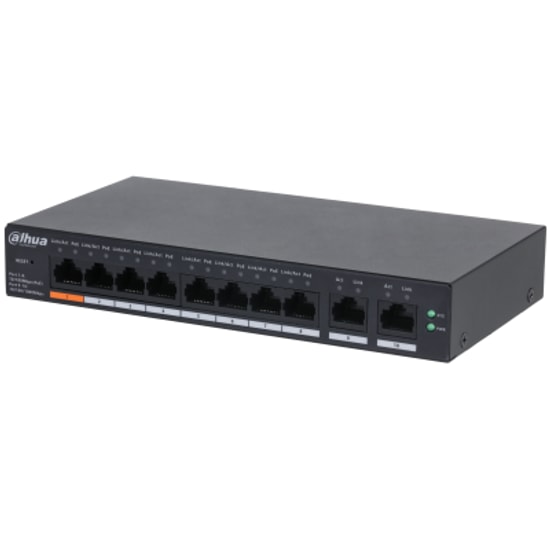 Dahua CS4010-8ET2GT-60 Cloud PoE Switch - 8 Port PoE, 2 Uplink, 60W, VLAN ve Loop Korumalı Yönetilebilir Ağ Anahtarı