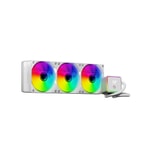 Frisby FCL-360W ARGB Sıvı İşlemci Soğutucu - Beyaz, 3x120mm Fan, Intel/AMD Uyumlu, 300W TDP, Radyatör, Yüksek Performans