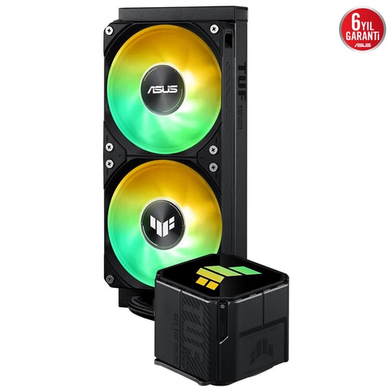 ASUS TUF Gaming LC III 240 ARGB Sıvı Soğutucu (90RC01J1-B0EAY0) - 2x120mm Fan, Aura Sync, 6 Yıl Garanti