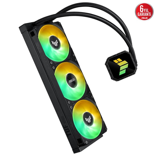 ASUS TUF Gaming LC III 360 ARGB Sıvı İşlemci Soğutucu (90RC0191-B0EAY0) - 3x120mm Fan, 90.78CFM, AM4/AM5/LGA1700