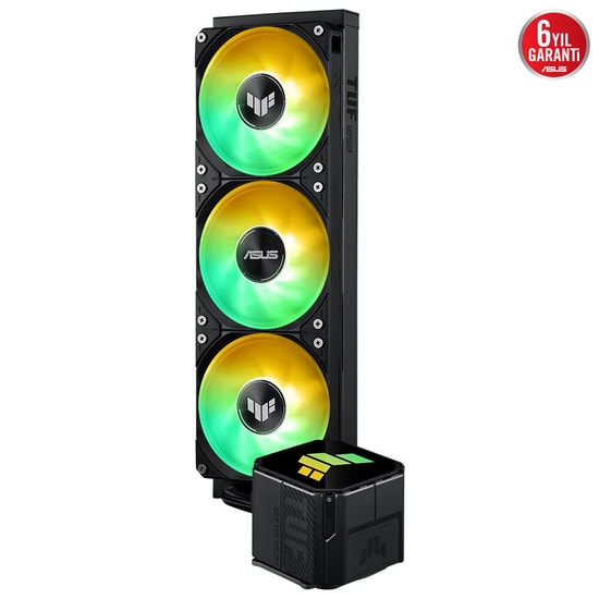 ASUS TUF Gaming LC III 360 ARGB Sıvı İşlemci Soğutucu (90RC0191-B0EAY0) - 3x120mm Fan, 90.78CFM, AM4/AM5/LGA1700