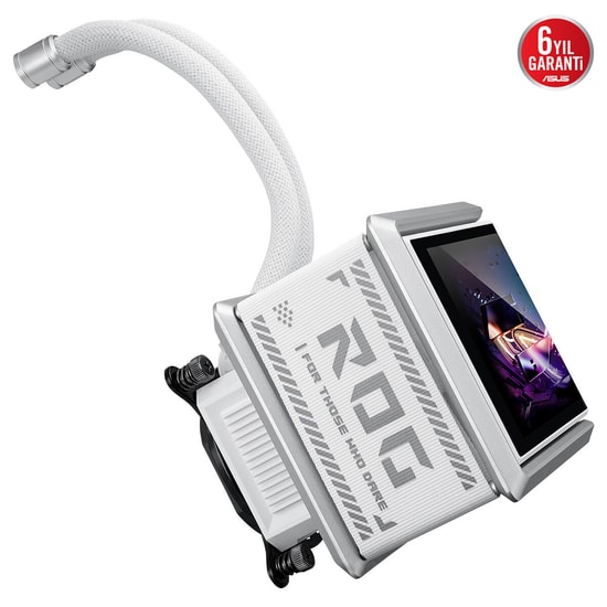 Asus ROG RYUO IV SLC 360 ARGB WHT Beyaz Sıvı İşlemci Soğutucu - 360mm, 3x120mm Fan, LGA 1851/1700, AM5/AM4 Uyumlu