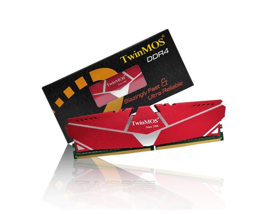 TwinMOS 32GB 3200MHz DDR4 CL19 Tek Modül Masaüstü RAM (MDD432GB3200D) - Kırmızı Alüminyum Soğutucu, 1.2V