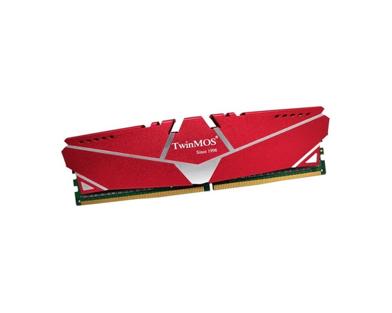 TwinMOS 32GB 3200MHz DDR4 CL19 Tek Modül Masaüstü RAM (MDD432GB3200D) - Kırmızı Alüminyum Soğutucu, 1.2V