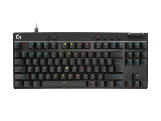 Logitech G Pro X TKL Rapid Manyetik Analog Kablolu Siyah Oyuncu Klavyesi (920-013233) - ENG Düzen, RGB, Hızlı Tetik