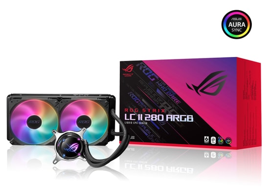 ASUS ROG Strix LC II 280 ARGB V2 Sıvı İşlemci Soğutucu (90RC00C1-M0UAY1) - 2x140mm Adreslenebilir Fan, 6 Yıl Garanti