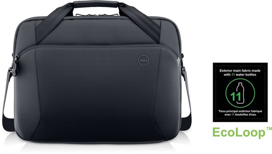 Dell EcoLoop Slim CC5624S 15.6" Notebook Çantası (460-BDQQ) - Siyah, Geri Dönüştürülmüş, Polyester, Hafif Tasarım