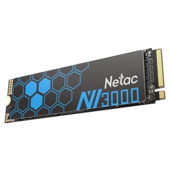 Netac NV3000Q 512GB NVMe M.2 SSD (NT01NV3000Q-512-E4X) - 3000/1200MB/s, PCIe Gen3 x4, Metal Soğutma, Şok Dayanımı