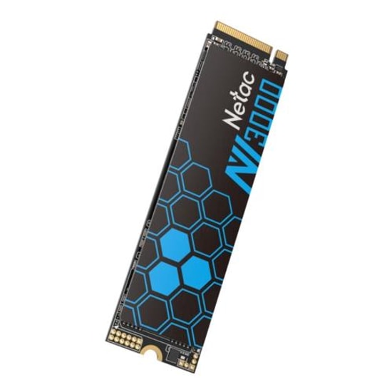 Netac NV3000Q 512GB NVMe M.2 SSD (NT01NV3000Q-512-E4X) - 3000/1200MB/s, PCIe Gen3 x4, Metal Soğutma, Şok Dayanımı