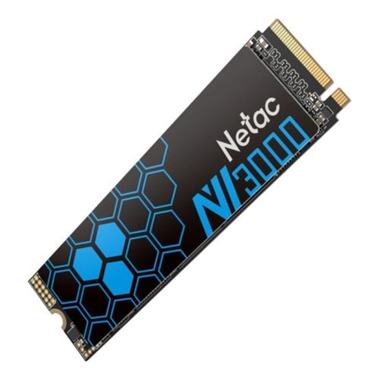 Netac NV3000Q 512GB NVMe M.2 SSD (NT01NV3000Q-512-E4X) - 3000/1200MB/s, PCIe Gen3 x4, Metal Soğutma, Şok Dayanımı