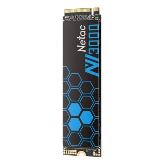 Netac NV3000Q 512GB NVMe M.2 SSD (NT01NV3000Q-512-E4X) - 3000/1200MB/s, PCIe Gen3 x4, Metal Soğutma, Şok Dayanımı