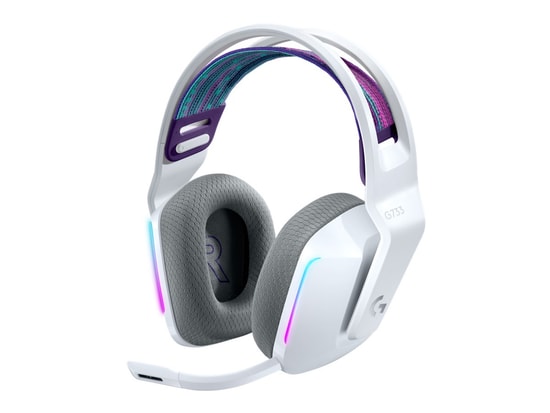 Logitech G733 Beyaz Kablosuz RGB Oyuncu Kulaklığı (981-000883) - 7.1 Surround, 40mm Sürücü, Çıkarılabilir Mikrofon