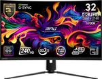 MSI MPG 321CURX QD-OLED 32" Kavisli 4K Oyuncu Monitörü - 3840x2160, 240Hz, 0.03ms, USB C Hub,98W PD,  G-Sync, HDMI 2.1
