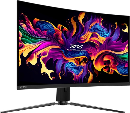 MSI MPG 321CURX QD-OLED 32" Kavisli 4K Oyuncu Monitörü - 3840x2160, 240Hz, 0.03ms, USB C Hub,98W PD,  G-Sync, HDMI 2.1