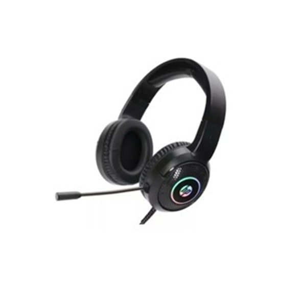 HP DHE-8010UM Işıklı Kablolu Oyuncu Kulaklığı - Stereo, 50mm Sürücü, Esnek Mikrofon, 3.5mm+USB, Ayarlanabilir