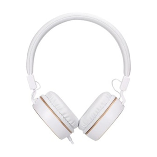 HP DHH-1206-WT Beyaz Kulak Üstü Kablolu Kulaklık - Stereo, Mikrofonlu, 40mm Dinamik Sürücü, Kumandalı Konforlu Tasarım