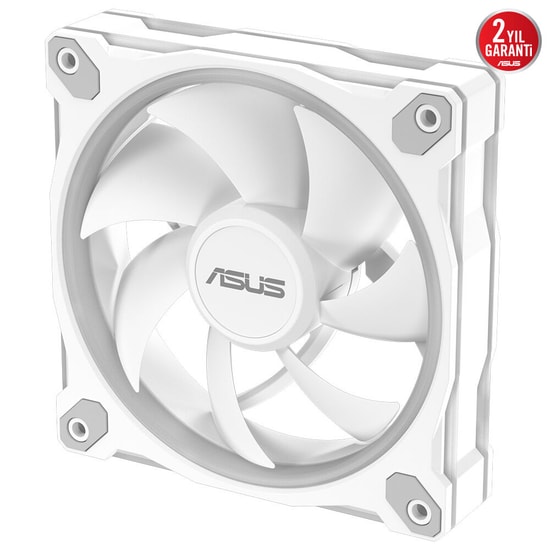 ASUS Prime MR120 ARGB Beyaz Kasa Fanı (90DA00I3-B09000) - 120mm, PWM Kontrolü, Aura Sync, 1600RPM, Sessiz Soğutma