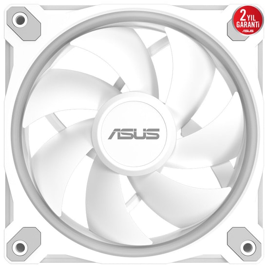 ASUS Prime MR120 ARGB Beyaz Kasa Fanı (90DA00I3-B09000) - 120mm, PWM Kontrolü, Aura Sync, 1600RPM, Sessiz Soğutma