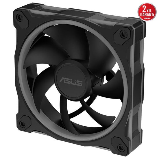ASUS Prime MR120 ARGB Siyah Kasa Fanı - 120mm, PWM, Aura Sync, 1600RPM, 58CFM, 90DA00I0-B09000